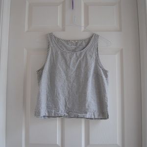 Bridge & Burn Meridian Olive Stripe Tank Top - M